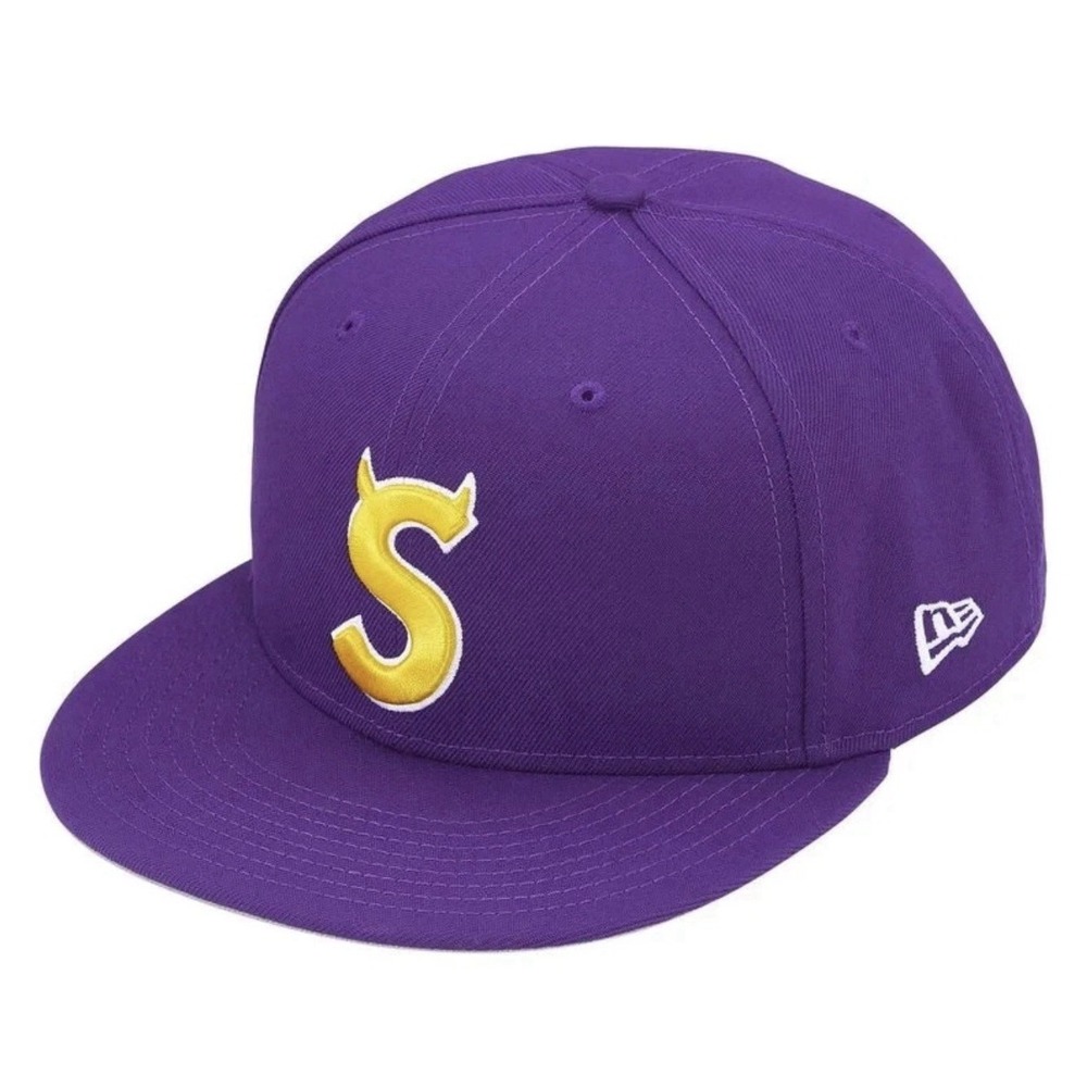 Supreme FW25 MLB Teams Box Logo New Era Hat Cap Astros Purple Size 7 1/8 New